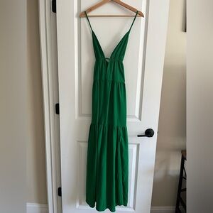Tropical Green Shein Dress sz S